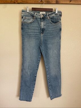 We The Free Sierra Ankle Fray Jean 31 Light Wash Skinny Blue Jeans Denim Coastal